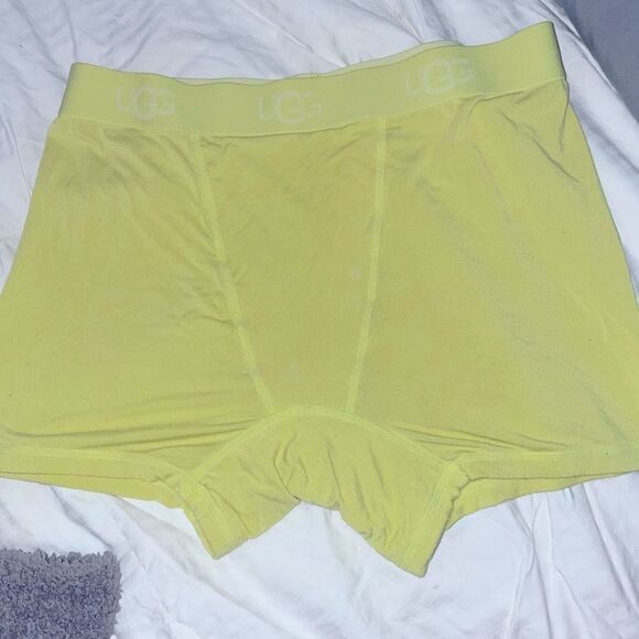 UGG ALEXIAH BOYSHORT LOGO BAND LOUNGE SHORTS TENNIS GREEN LARGE - Picture 10 of 15